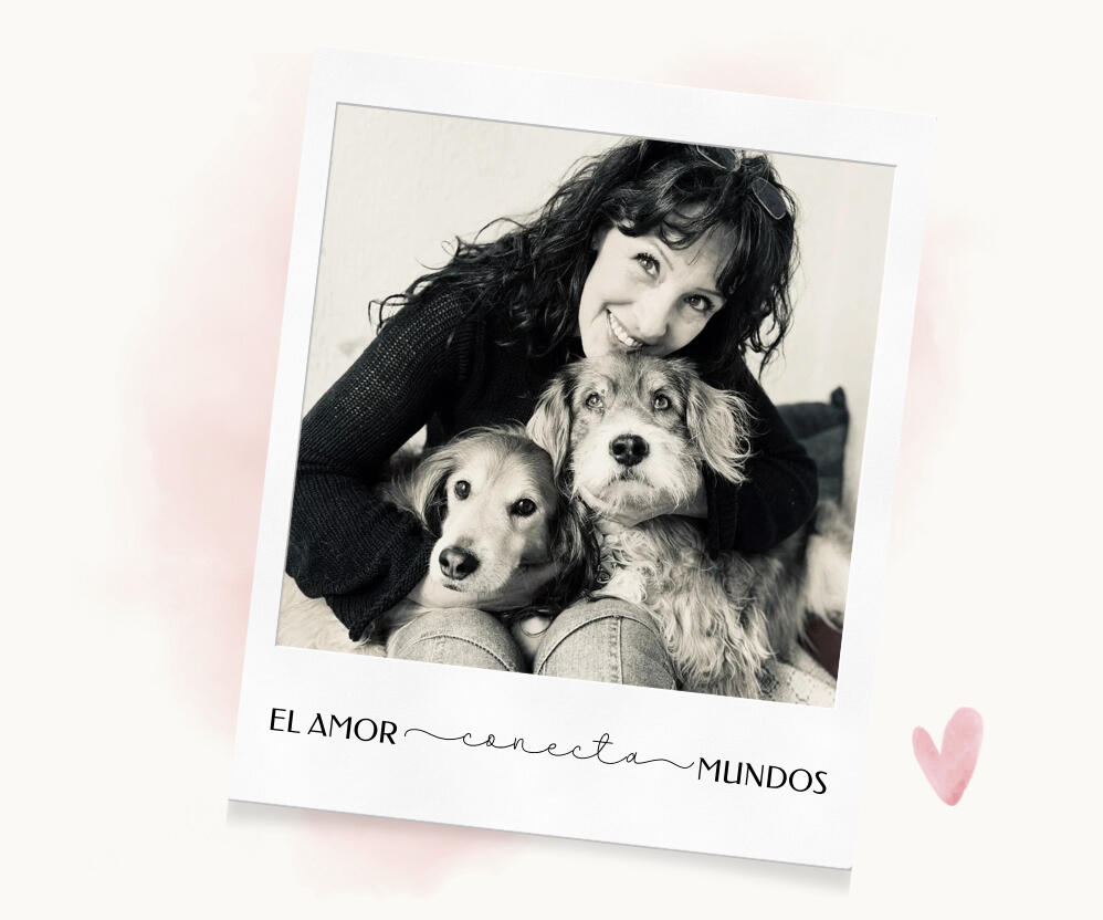 Andrea con Balian, el alma que inspiró su camino como médium evidencial. Cariñosamente lo llamaba “Sunshine”, un nombre que resuena en su trabajo.